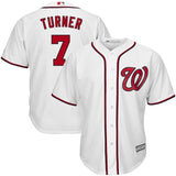 Trea Turner #7 Washington Nationals White Home Cool Base Player Jersey