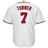 Trea Turner #7 Washington Nationals White Home Cool Base Player Jersey