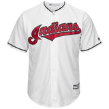 Bradley Zimmer #4 Cleveland Indians White Home Cool Base Jersey