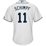 Ryan Schimpf #11 San Diego Padres White Home Cool Base Jersey