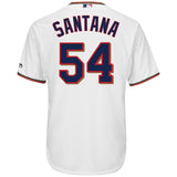 Ervin Santana #54 Minnesota Twins White Home Cool Base Jersey