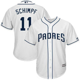 Ryan Schimpf #11 San Diego Padres White Home Cool Base Jersey