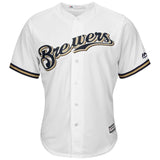 Manny Pina #9 Milwaukee Brewers White Home Cool Base Player Jersey