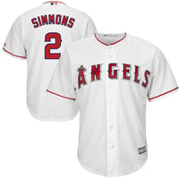 Andrelton Simmons #2 Los Angeles Angels White Home Cool Base Player Jersey