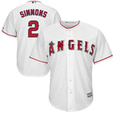 Andrelton Simmons #2 Los Angeles Angels White Home Cool Base Player Jersey