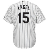 Adam Engel #15 Chicago White Sox White Home Official Cool Base Player Jersey