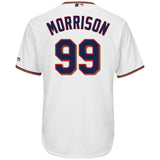 Logan Morrison #99 Minnesota Twins White Home Cool Base Player Jersey