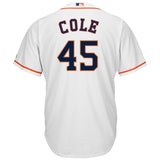 Gerrit Cole #45 Houston Astros White Home Cool Base Player Jersey