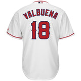 Luis Valbuena #18 Los Angeles Angels White Home Cool Base Player Jersey