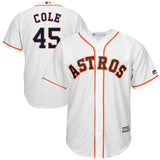 Gerrit Cole #45 Houston Astros White Home Cool Base Player Jersey