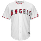 Luis Valbuena #18 Los Angeles Angels White Home Cool Base Player Jersey
