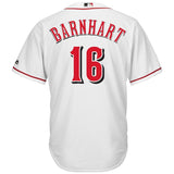 Tucker Barnhart #16 Cincinnati Reds White Home Official Cool Base Player Jersey