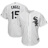 Adam Engel #15 Chicago White Sox White Home Official Cool Base Player Jersey