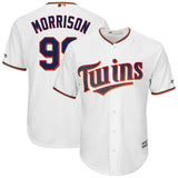 Logan Morrison #99 Minnesota Twins White Home Cool Base Player Jersey
