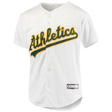 Khris Davis #2 Oakland Athletics Youth White Home Cool Base Replica Player Jersey