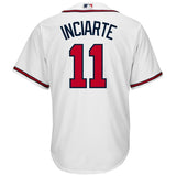 Ender Inciarte #11 Atlanta Braves White Home Official Cool Base Player Jersey
