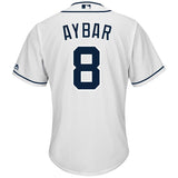 Erick Aybar #8 San Diego Padres White Home Cool Base Player Jersey