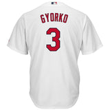 Jedd Gyorko #3 St. Louis Cardinals White Home Cool Base Player Jersey