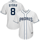 Erick Aybar #8 San Diego Padres White Home Cool Base Player Jersey