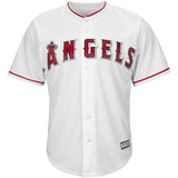 Jefry Marté #19 Los Angeles Angels White Home Cool Base Player Jersey