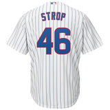Pedro Strop #46 Chicago Cubs White Home Official Cool Base Player Jersey
