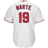 Jefry Marté #19 Los Angeles Angels White Home Cool Base Player Jersey