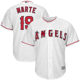 Jefry Marté #19 Los Angeles Angels White Home Cool Base Player Jersey