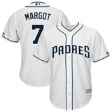 Manuel Margot #7 San Diego Padres White Home Cool Base Player Jersey