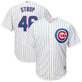Pedro Strop #46 Chicago Cubs White Home Official Cool Base Player Jersey