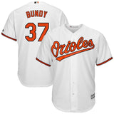 Dylan Bundy #37 Baltimore Orioles White Home Cool Base Home Player Jersey