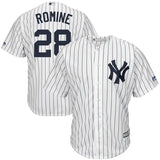 Austin Romine #28 New York Yankees White Home Cool Base Player Jersey