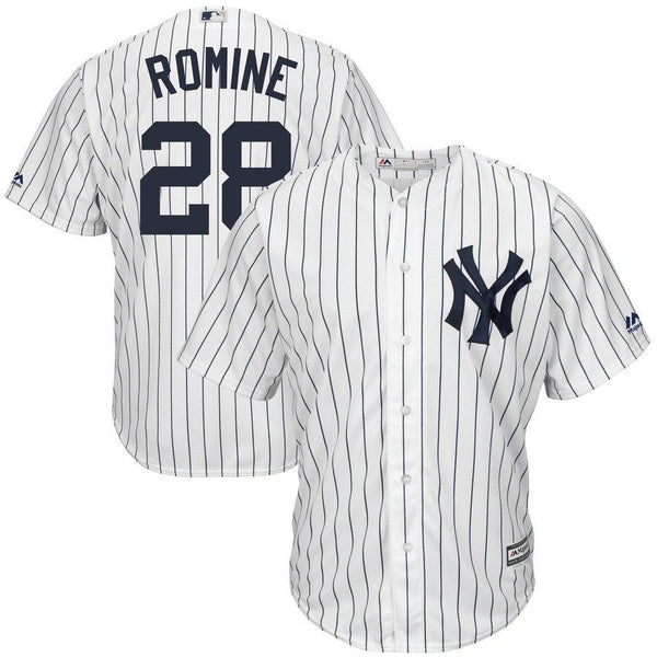 Austin Romine #28 New York Yankees White Home Cool Base Player Jersey