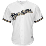Jesus Aguilar #24 Milwaukee Brewers Home Official Cool Base Player Jersey