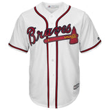 Johan Camargo #17 Atlanta Braves White Home Official Cool Base Player Jersey