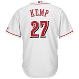 Matt Kemp #27 Cincinnati Reds White Home Official Cool Base Player Jersey