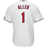 Greg Allen #1 Cleveland Indians White Home Official Cool Base Player Jersey