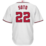 Juan Soto #22 Washington Nationals White Home Official Cool Base Player Jersey
