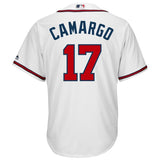 Johan Camargo #17 Atlanta Braves White Home Official Cool Base Player Jersey