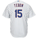 Tim Tebow #15 New York Mets Youth White Home Official Cool Base Player Jersey
