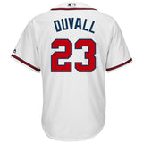 Adam Duvall #23 Atlanta Braves White Home Official Cool Base Player Jersey