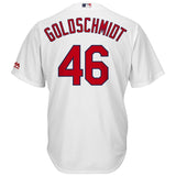 Paul Goldschmidt #46 St. Louis Cardinals White Home Official Cool Base Player Jersey