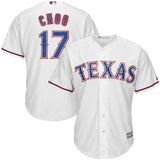 Shin-Soo Choo #17 Texas Rangers White Home Official Cool Base Player Jersey