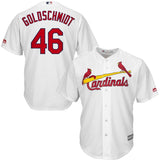 Paul Goldschmidt #46 St. Louis Cardinals White Home Official Cool Base Player Jersey