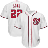 Juan Soto #22 Washington Nationals White Home Official Cool Base Player Jersey