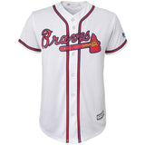 Ronald Acuna Jr. #13 Atlanta Braves Youth White Home Official Team Cool Base Player Jersey