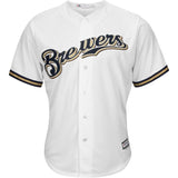 Milwaukee Brewers White Official Cool Base Jersey