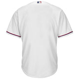 Texas Rangers Youth White Official Cool Base Jersey