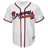 Atlanta Braves Youth White Official Cool Base Jersey