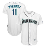 Edgar Martinez #11 Seattle Mariners White Official Cool Base Player Jersey