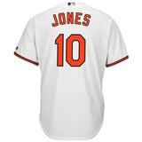 Adam Jones #10 Baltimore Orioles White Home Official Cool Base Player Jersey
